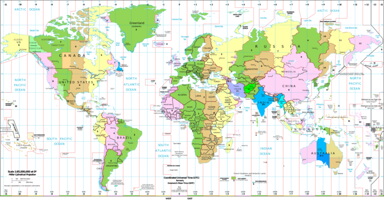 ¿Cuál es el país con más husos horarios?