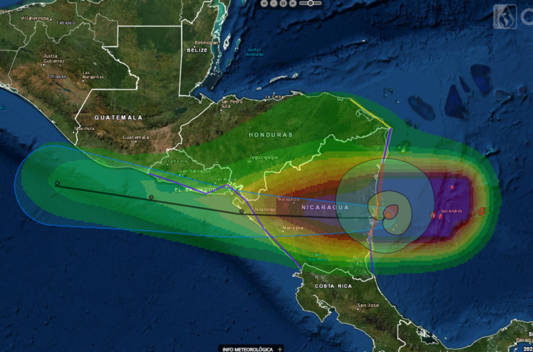 Nicaragua pone a salvo a población caribeña ante llegada del huracán Julia