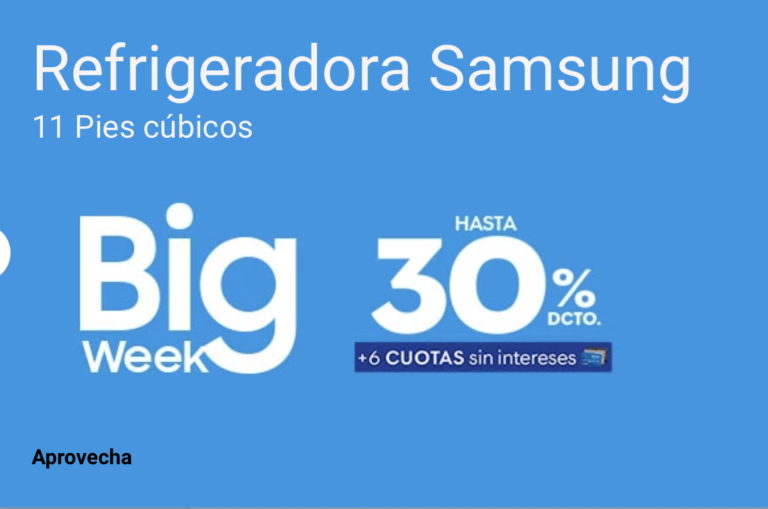 Samsung y tiendas Siman traen increíbles ofertas con la promoción Big Week