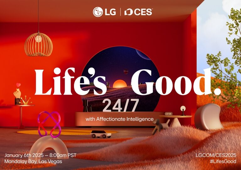 LG mostrará su campaña “Life’s Good 24/7 con Inteligencia Afectiva’ en el CES 2025